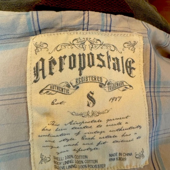 Aeropostale Men’s Small Distressed Denim Blazer - Picture 5 of 7